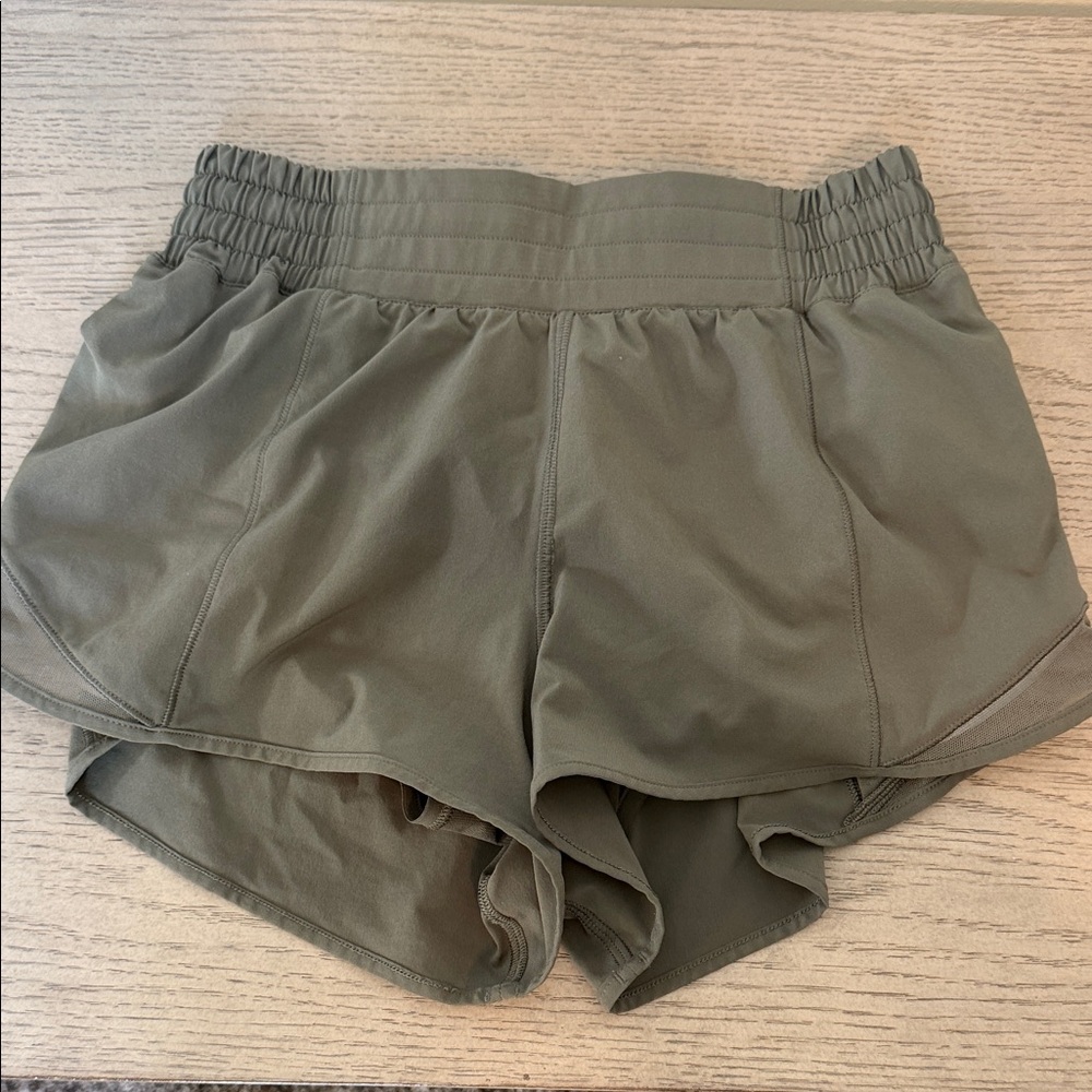 lululemon athletica Olive Green Athletic Shorts